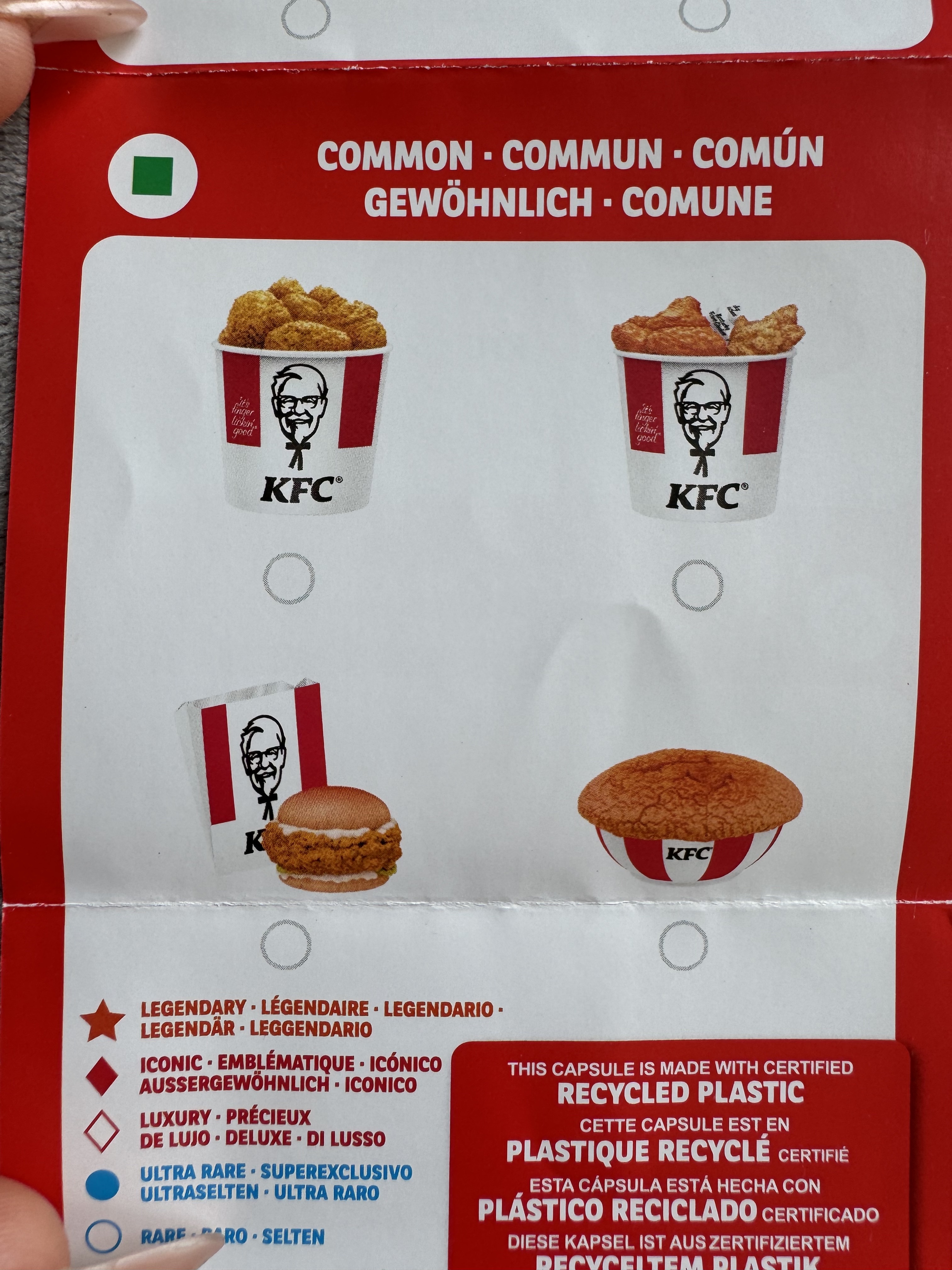 mini brands kfc menu 