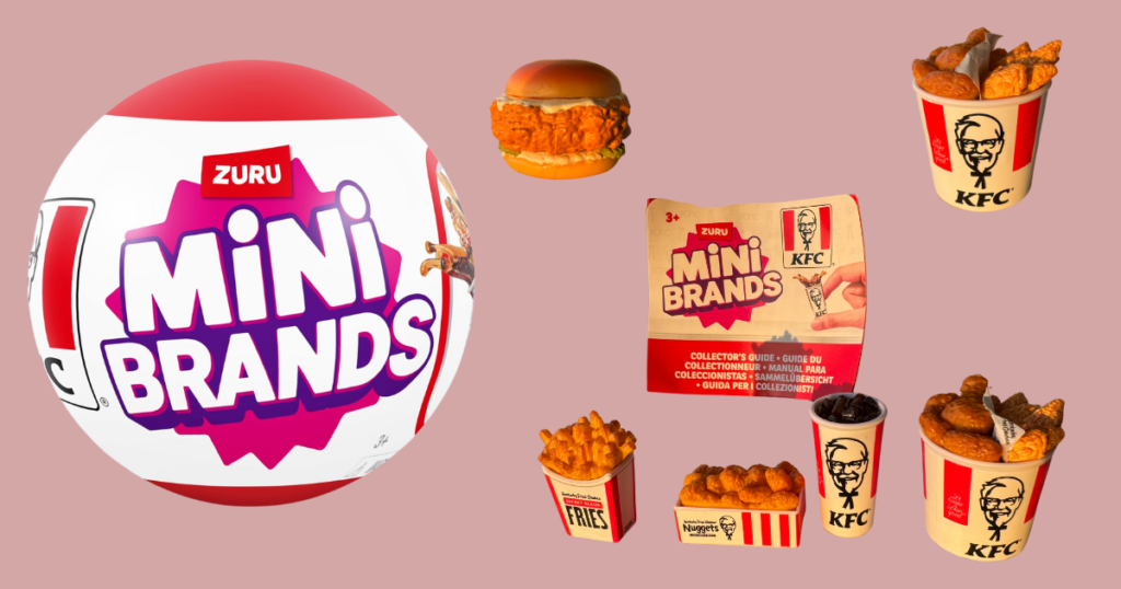 mini brands kfc menu iems and minis